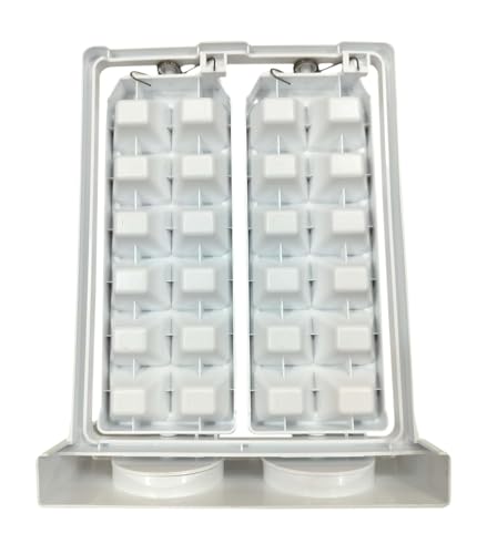 Image of Arvika Sales Genuine Ice Twister Tray Suitable for Whirlpool & Samsung Refrigerator Twist Release Ice Cubes Twister Ice Tray (White)