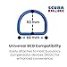 Scuba Choice Aluminum BCD D-Ring Set – Heavy-Duty, Corrosion-Resistant, Non-Rust Coated, 66mm x 53mm, 6mm Thick – Secure Dive Gear Attachment for BCD & Weight Belt – 2 Pack (Blue)