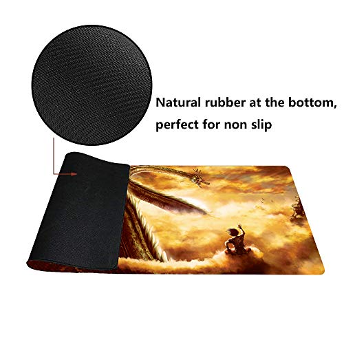 Ruifengsheng Large Gaming Mouse Pad,Extra Large Size Mat,Extended Xxl Size Mouse Pad, Non-Slippery Rubber Base,(Edge Stitched) (35.4" * 15.7") (90X40 R8) #TOP3