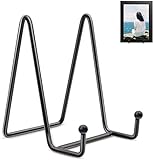 Black Metal Plate Stands for Display,Decorative Plate Dish Stand Artworks Holder Picture Frame Stand