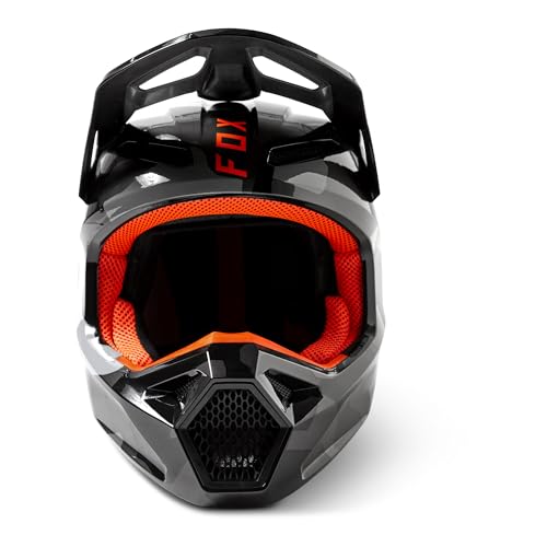 Fox Racing Men\'s Motocross V1 BNKR HELMET DOT/ECE (Grey Camo) 29667-033 X-Large