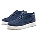 oiMKoi Men's Chukka Boots Casual Fashion Sneakers Lace Up Leather Ankle Boots Slip On Lightweight Walking Driving Shoes （Blue, 12）