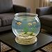 Plastic Fish Bowl 38 oz Decorative Small Mini Fishbowl Round Plastic Aquarium Fish Bowls Unbreakable Heavy Duty Bowl for Centerpiece Vases, Party Decorations, Pack of 1