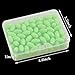 FUSIGO Fishing Glow Beads Assorted, 100pcs Luminous Fishing Beads Oval Plastic Beads Glow in Dark Fish Attractants Beads for Rigging Tackle (100pcs Green)