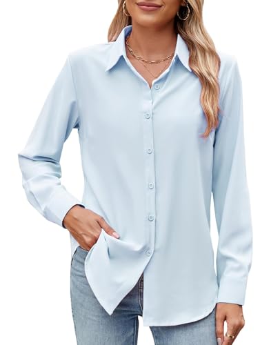 Camicia da donna a maniche lunghe con bottoni