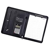 Fabriqué à partir de cuir synthétique avec un mécanisme de clip en métal renforcé, cet organiseur de fichiers de conférence peut contenir des documents jusqu'à 5 cm d'épaisseur et comprend 3 emplacements pour cartes, un porte-stylo élastique et une poche intérieure zippée pour un accès organisé