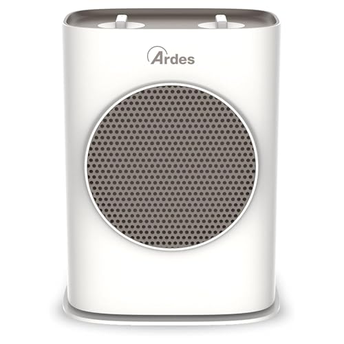 Ardes SOUND O Termoventilatore Ceramico Oscillante Silenzioso con Potenza 1.500 W, Pannello di Controllo, Modalità Eco/Confort e Design Compatto