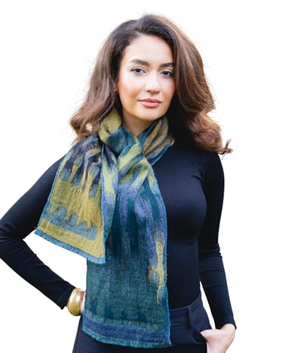 In Style 100% Pure Australian Merino Wool Reversible Scarf, Elegant,Lightweight,Warm,Made in India.