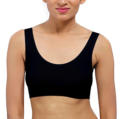 Image of Women's Cotton & Elastane Non Padded Non-Wired Sports Bra