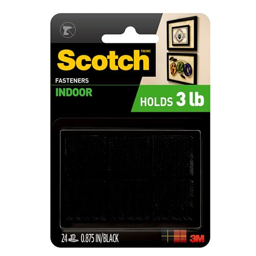 Scratch autocollant Scotch noir 48 carrés fixation intérieure