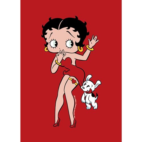 Imán rectangular Betty Boop Pudgy Tugging miniatura 2