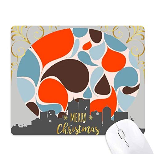 Tapis de souris Noël en caoutchouc design gouttelettes colorées idée cadeau