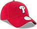 New Era Women's MLB Core Classic 9TWENTY Team Color Home Adjustable Hat Cap One Size Fits All - Philadelphia Phillies Red