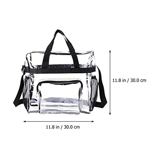 SOIMISS Grande Capacidade de Saco de Viagem Portátil Saco de Mão Transparente Bolso Lateral Saco Da