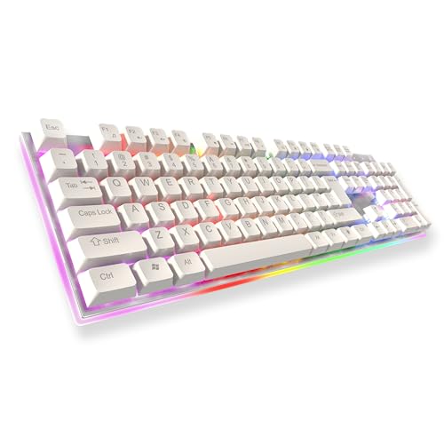 Image of Consistent Waves Gaming Wired Keyboard, USB Interface, Removal Key Caps for Cleaning | Stylish Slim Design