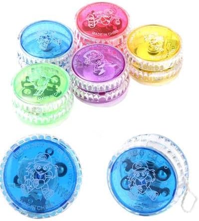 Miniatura 4 de Yo Yo 6 unidades de luces LED sensibles Yo Yos Trick Ball String Recuerdos de Cumpleaños Bolsa de regalos Juego de colores aleatorios