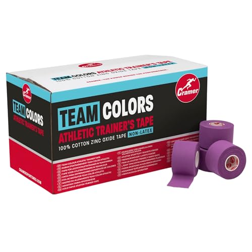 Cramer Ruban Athlétique Couleurs Équipe Cheville Poignet, 1.5", Bulk 32 Rouleaux