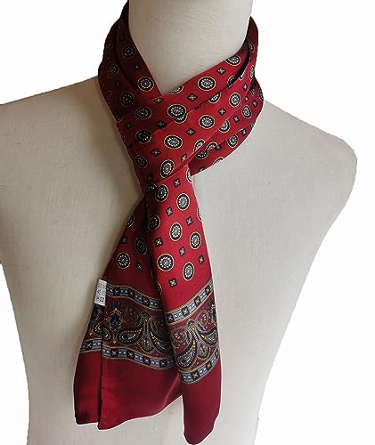 Xuyuzuau SC187-STYLE 6 Mens 100 Silk Scarf Double Layers Fashion Wrap Neckerchief Formal Business Casual Party thumb #2