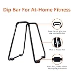 Amazon Basics Strength Training Dip Stand, Black - Image 2