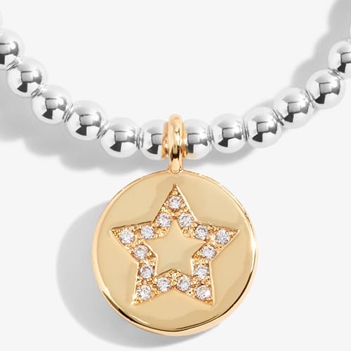 Joma Jewellery A LITTLE FRIENDS LIKE YOU ARE FAR AND FEW Silver and Gold Bracelet | 17.5cm stretch - Image 5