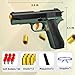 Toy Gun Fully Automatic Reloading Rebound Shell Ejecting Toy Auto Pistol Shooting Games Toys Soft Foam Blaster, Education Model Toys, Gift for Kids Boys Girls