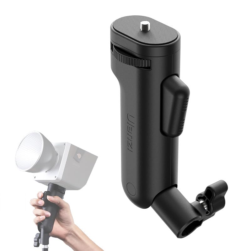 Ulanzi LA03 Universal Light Stand Adapter Mount with Pistol Handle Grip | For Video LED Light, Flash, Monitor & Studio Accessories | Compatible with Ulanzi LT028 L023 L024 LT005 40W 60W | Payload 2Kg