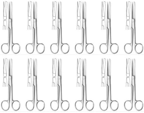 Dressing Scissors Sharp/Blunt 5 1/2 inches Straight Bulk Pack of 12