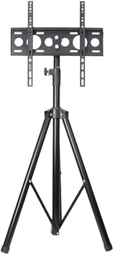 Adjustable Tripod TV Stand for 26″–60″ TVs – Height Adjustable 94cm to 158cm, 360° Swivel & 8° Tilt, Portable & Foldable