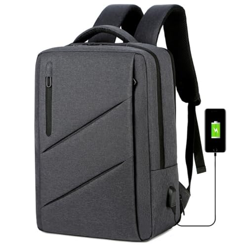 MQPALZKD Rechargeable men's portable backpack waterproof business backpack(B)