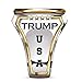 XXSLY US President Trump Commemorative Silver Coin Ring, The 45th President's Memorial Ring Accessories Souvenir Gift for Men and Women