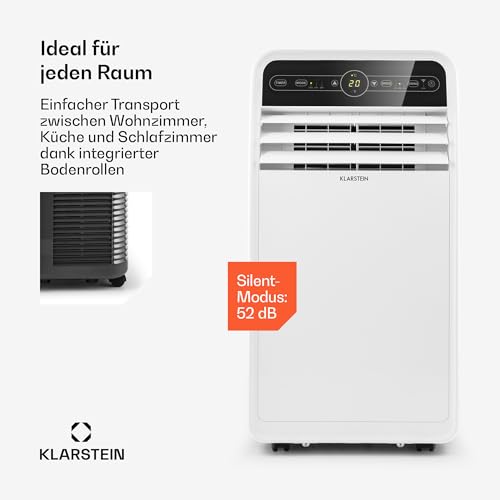 Klarstein Mobile Klimaanlage mit Dual-Hose-System für effiziente Kühlung