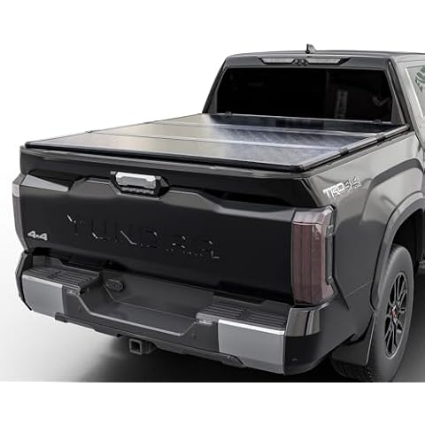 Calffree Hard Folding Truck Bed Tonneau CoverlCFHT-035lFits 2022-2025 Toyota Tundra 6'6" Bed w/OE Rail System (78.7" Cover