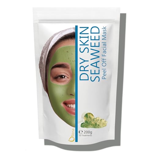 Oïléna - Masque Peel-Off Alginate | Hydratation Intense | Soin Nettoyant 100% Naturel | Anti Points Noirs | Masque Gélifiant | Efficace pour Peaux Matures | Facile à Utiliser, Transparent, 200 g