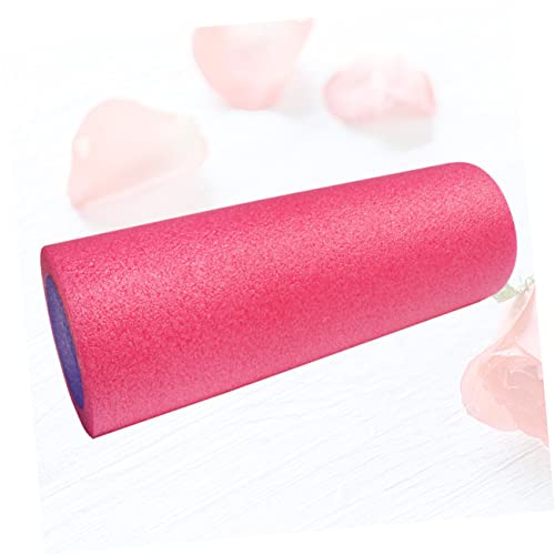 Rodillo de espuma sólido para yoga para recuperación muscular y equilibrio, columna de masaje de alta elasticidad para fitness y mujeres, color rosa miniatura 3
