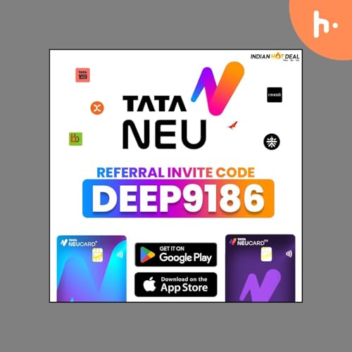 Tata Neu Referral Code "DEEP9186" Get 200+ Free NeuCoins on Signup cover art