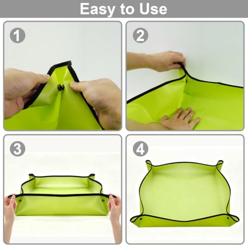 Alfombra de ducha portátil para camping Outdoor Camping Shower Mat 39.4" base de ducha (Verde) miniatura 5