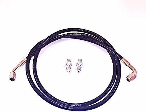 Tier1 Motorsports Stainless Steel Clutch Line Black Complete Replacement for 92-00 Civic 94-01 Integra