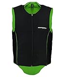 Komperdell Adultos Protec TPro Vest '16 Protector, Negro/Verde, 6230 – 20, Protec TPro Vest' 16, Unisex, Protektor ProtectPRO Vest '16, Negro/Verde, XX-Large