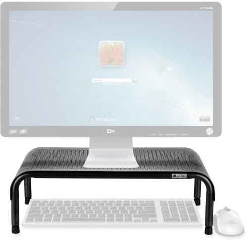Allsop Metal Art Ergo3 Adjustable Monitor Stand - 35 lb Load Capacity - 8 Height x 18 Width x 10