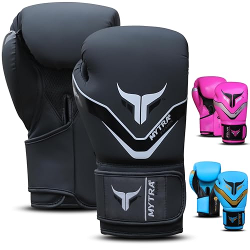 Guantes de boxeo con soporte de muñeca Mytra Fusion para entrenamientos seguros de MMA