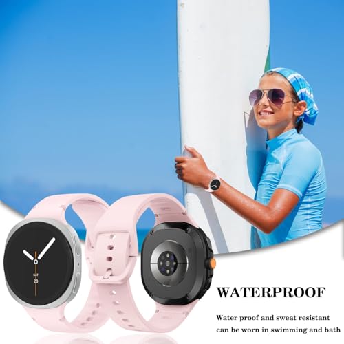 Image of VEMIGON Sport Band Compatible with Samsung Galaxy Watch 8 /8 Classic, No Gap One Click Soft Silicone Replacement Strap for Galaxy Watch 8 40mm 44mm /8 Classic 46mm