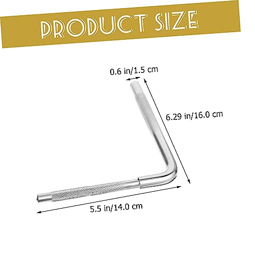 Soporte de montaje extensible para cowbell, címbalo y percusión, abrazadera metálica plateada, marca Mikinona miniatura 5