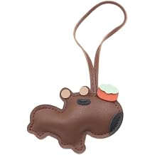 Cute Capybara Leather Bag Charm, Capybara Accessories Kawaii Key Chain Bag Charm Gifts for Women