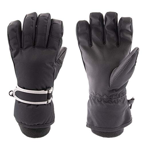 Arctic Quest Kids Boys And Girls Thermal Insulated Performance Water Resistant Windproof Winter Ski And Snowboarding Gloves, Black, 6-8 #TOP27