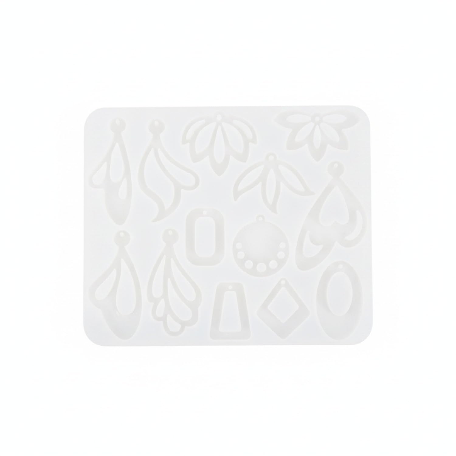 Stampo in silicone per la creazione di gioielli fai da te, forme geometriche per orecchini in resina, materiale flessibile per progetti artigianali