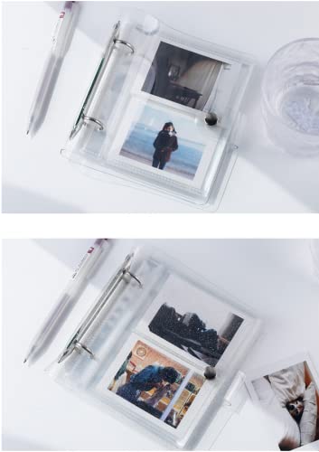 4X6" Photo Sleeves,100 Pockets ,Photo Flip Book,Card Photo Sleeve Mini Photo Album,Waterproof Holder, Photo Pocket For Name Card,Wallet Size With Refillable (Clean) #TOP3