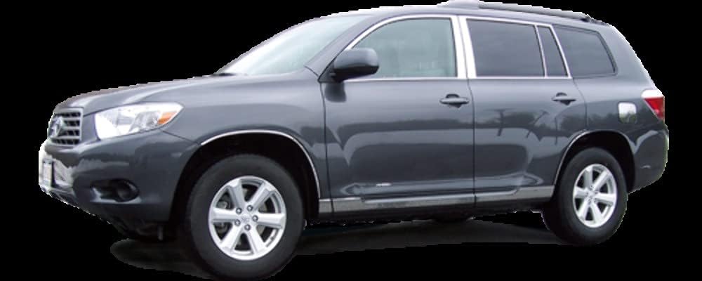 QAA is Compatible with 2008-2013 Toyota Highlander 1 Piece Stainless Gas Door Cover Trim GC28110