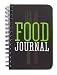 BookFactory Food Journal/Food Diary/Diet Journal Notebook, 120 Pages - 3 1/2 x 5 1/4" (Pocket Sized), Durable Thick Translucent Cover, Wire-O Binding (JOU-120-M3CW-A (Food))