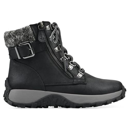 CLIFFS BY WHITE MOUNTAIN Women's Tracking Cushioned Lace-Up City Hiker Sneaker Boot3