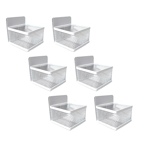 Eminchu Magnetic Tea Bag Organizer, 6 Piece Metal Tea Bag Display Holder, Adjustable Dividers Organizer for Refrigerator Door Kitchen Countertop Office Coffee Bar (White 6 Pack) - Image 5